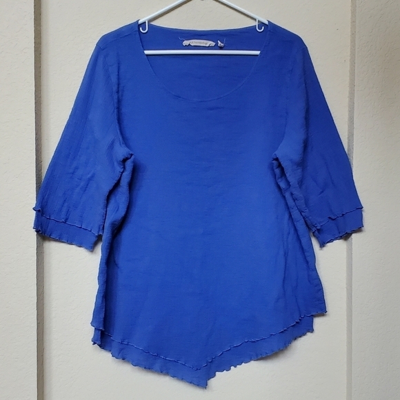 Soft Surroundings Tops - Soft Surroundings Women's Blue Layered Look Tunic Top Size XL